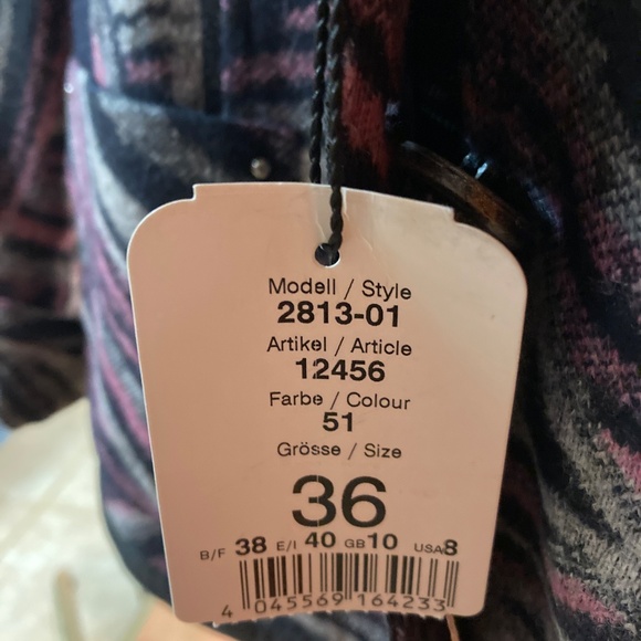 NWT Eugene Klein 1975 Abstract Multicolor Wool Blend Blazer Sz 8 - Picture 6 of 6